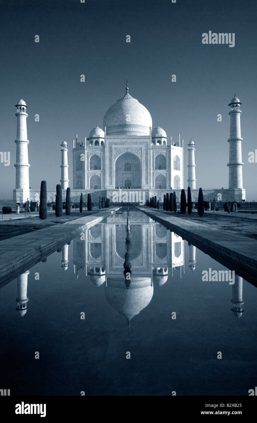 Taj Mahal, Agra, Uttar Pradesh, Inde, sous-continent indien, en Asie Banque D'Images