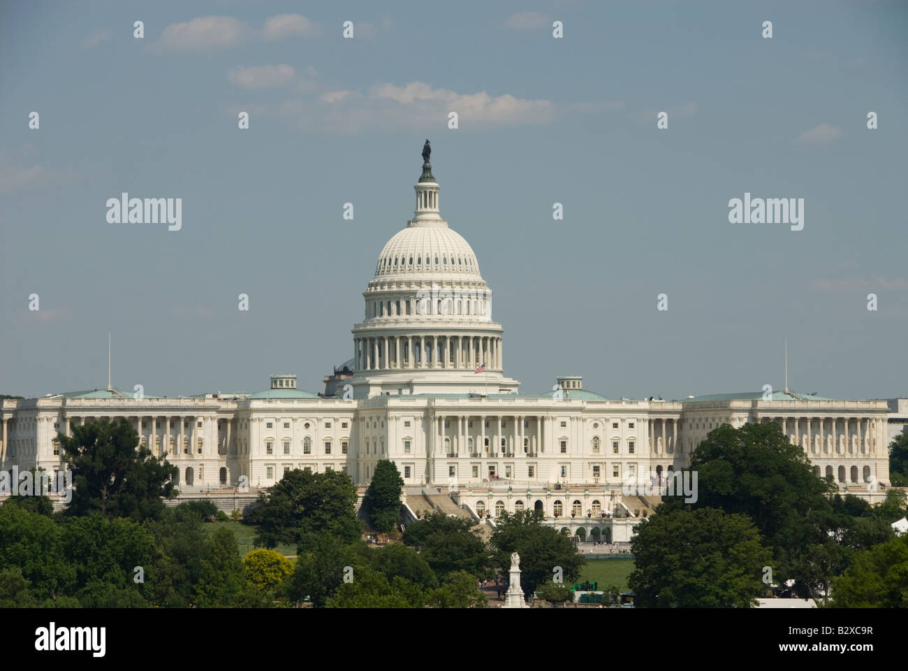 Le dôme du bâtiment du Capitole branche législative du gouvernement des États-Unis. Banque D'Images