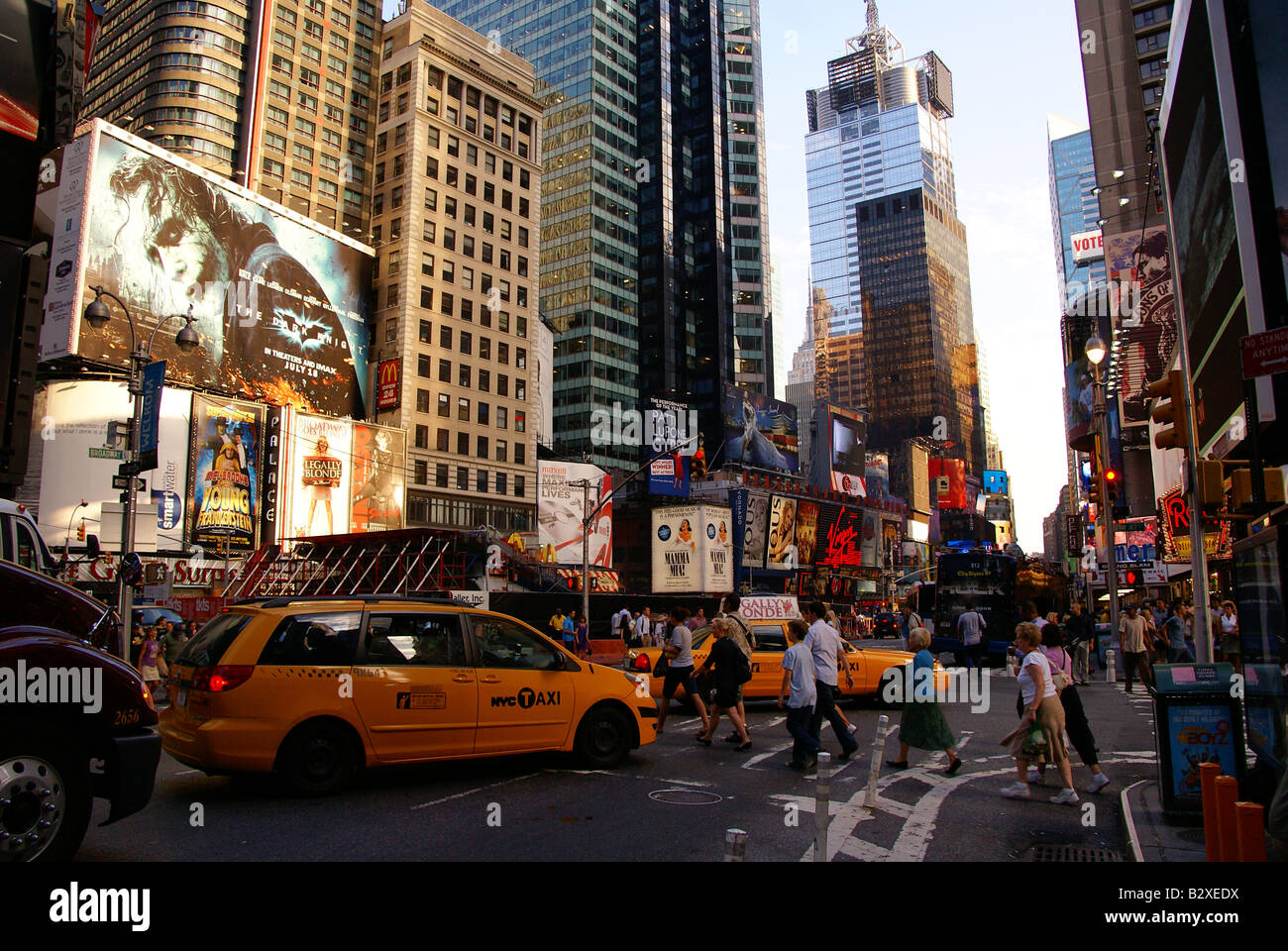 Trafic sur Times Square, NEW YORK Banque D'Images