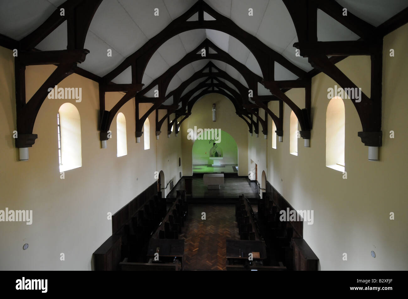 L'église paroissiale de Caldey sur l'île de Caldey en Nouvelle-Galles du Sud Banque D'Images