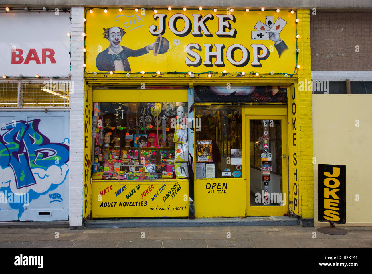 Boutique de farces à Margate Kent Banque D'Images