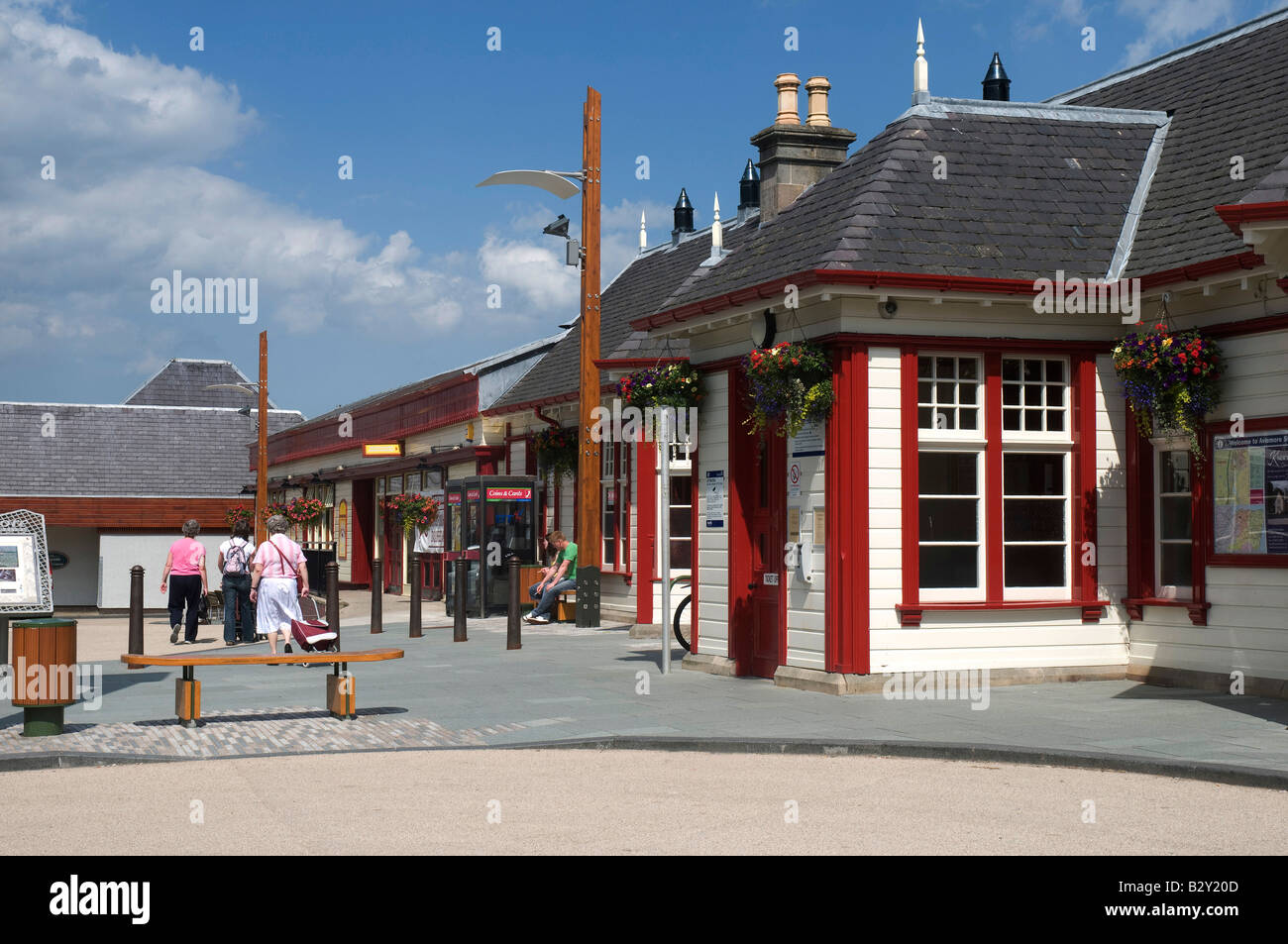 La gare d'Aviemore, Aviemore, Scotland Banque D'Images