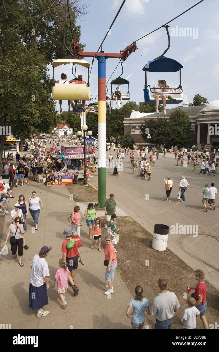 Portrait de l'Iowa State Fair, Des Moines, Iowa, Août 2007 Banque D'Images