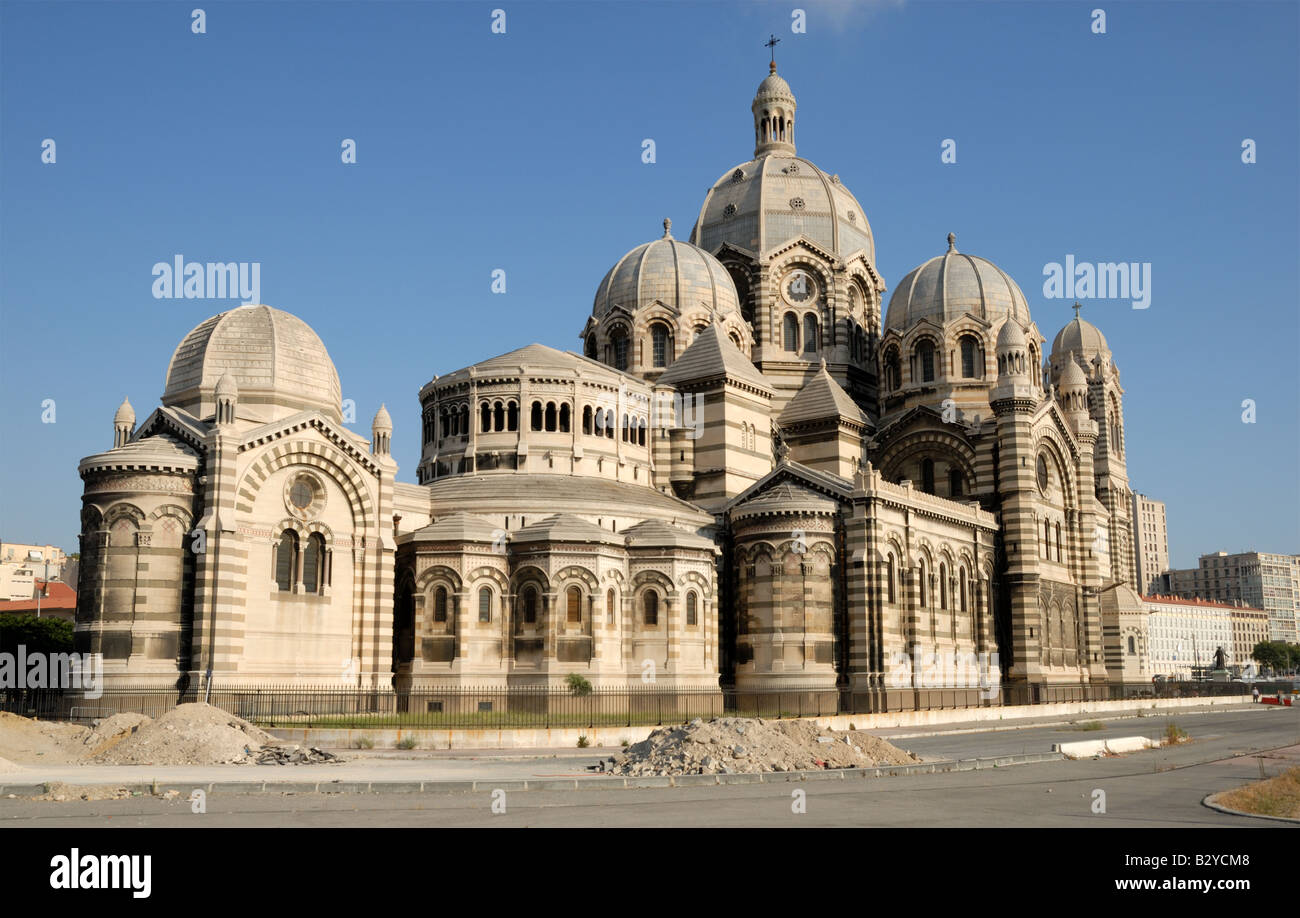 Marseille Cathedral, cathédrale catholique romaine à Marseille, dans le sud de la France Banque D'Images