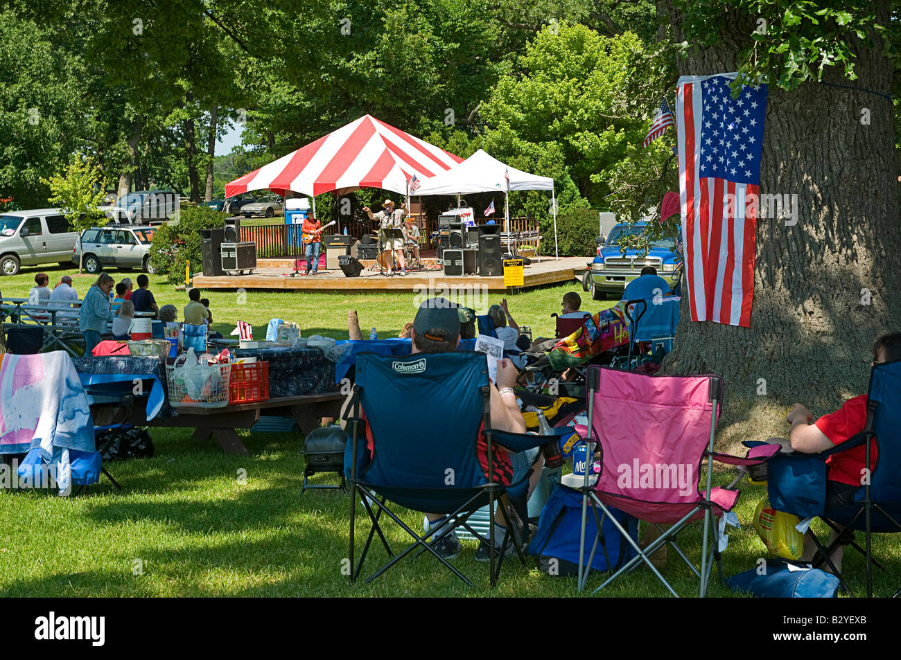 American 4 juillet Festival Banque D'Images