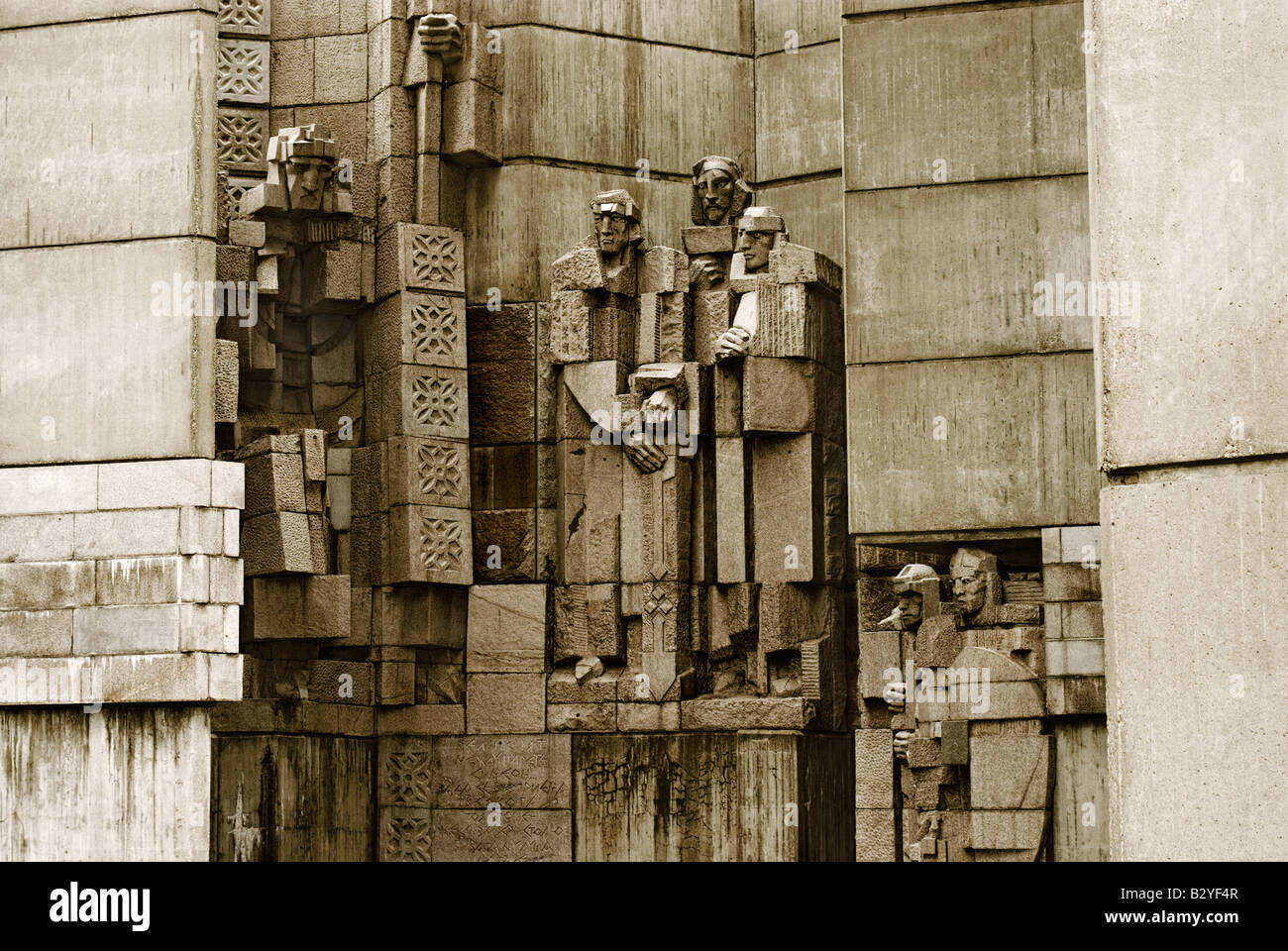 L'ère communiste, la Bulgarie Shumen, monument Banque D'Images