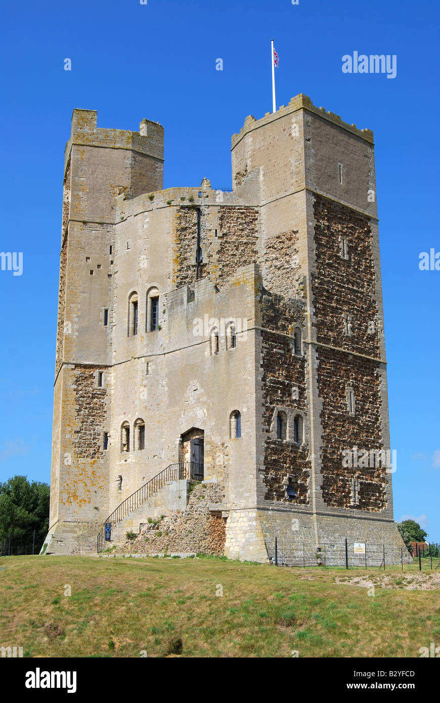 Le donjon du château d'Orford, Orford, Suffolk, Angleterre, Royaume-Uni Banque D'Images