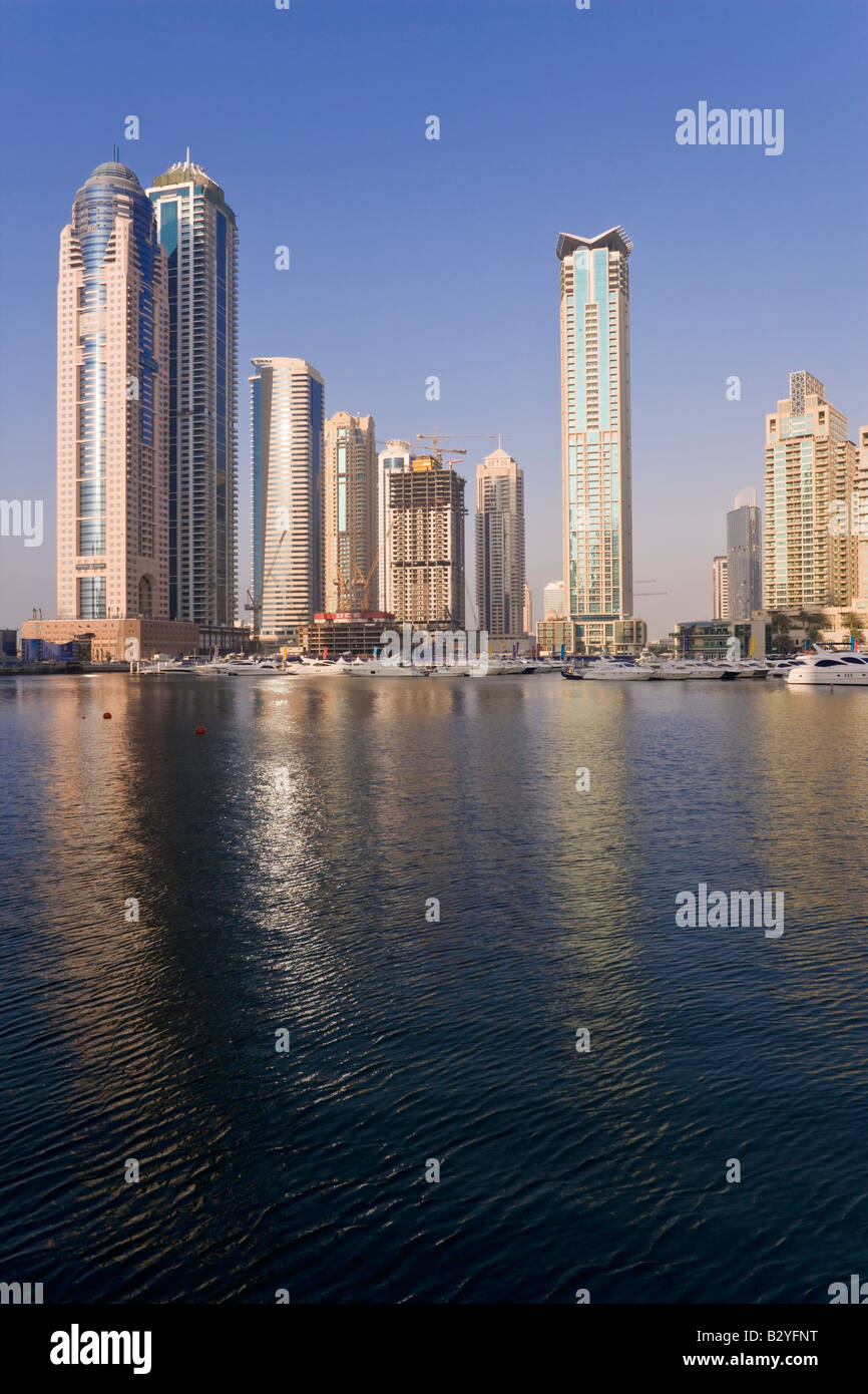 Emirats arabes unis Dubaï Dubai Marina Banque D'Images