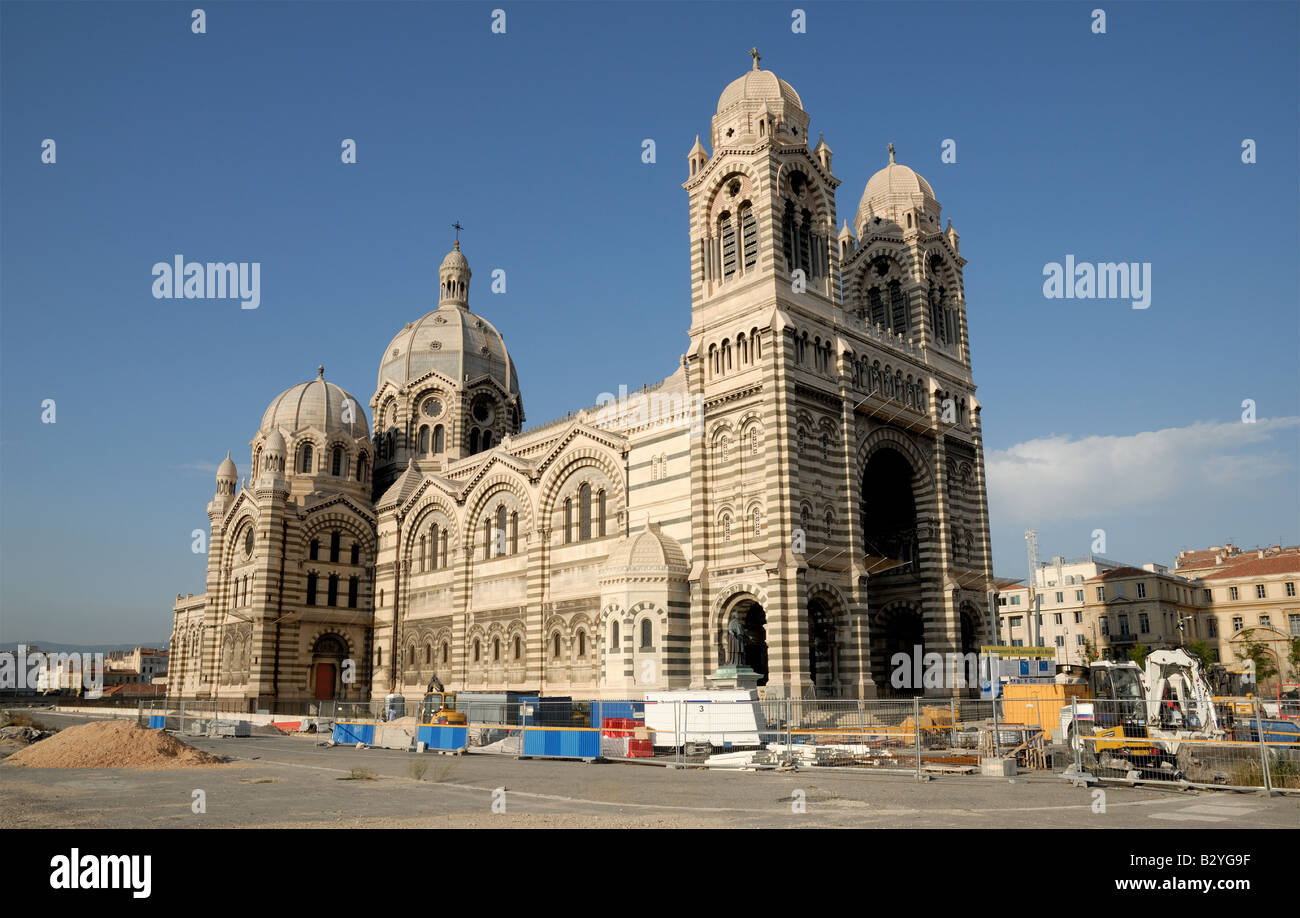 Marseille Cathedral, cathédrale catholique romaine à Marseille, dans le sud de la France Banque D'Images