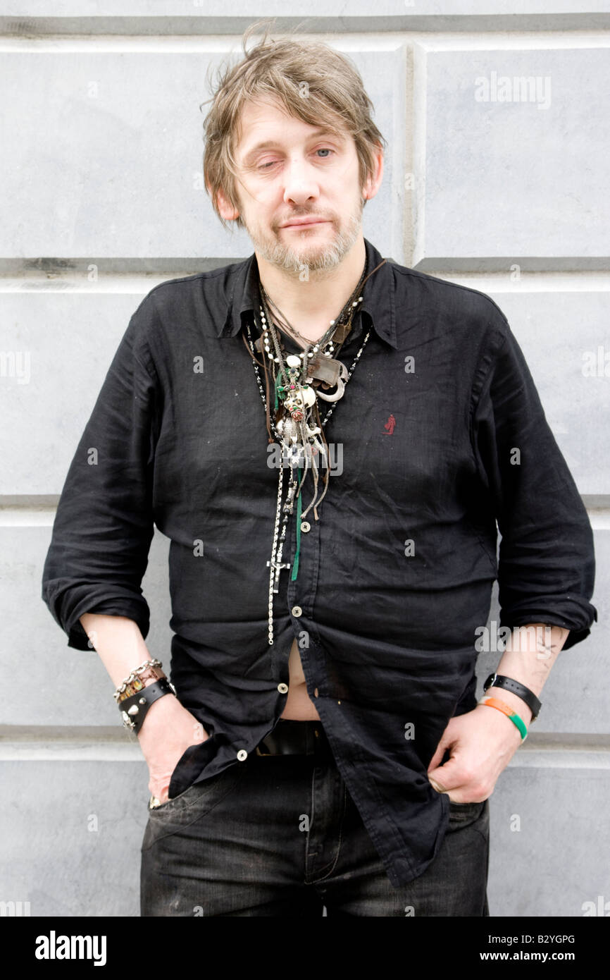 Shane MacGowan Singer avec les Pogues Banque D'Images