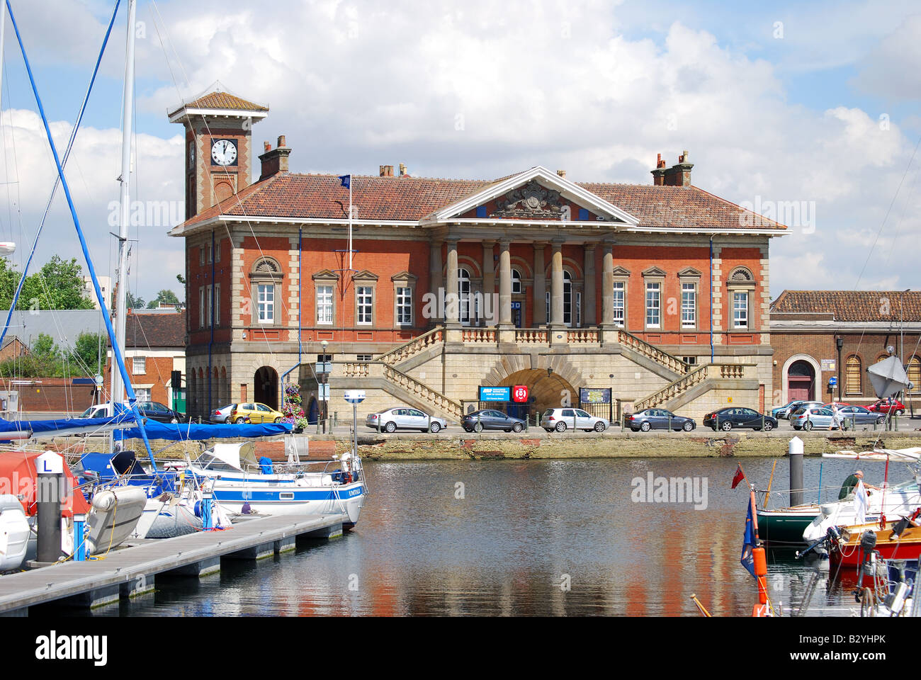 L'Ancienne Douane, bassin à flot, Ipswich, Suffolk, Angleterre, Royaume-Uni Banque D'Images