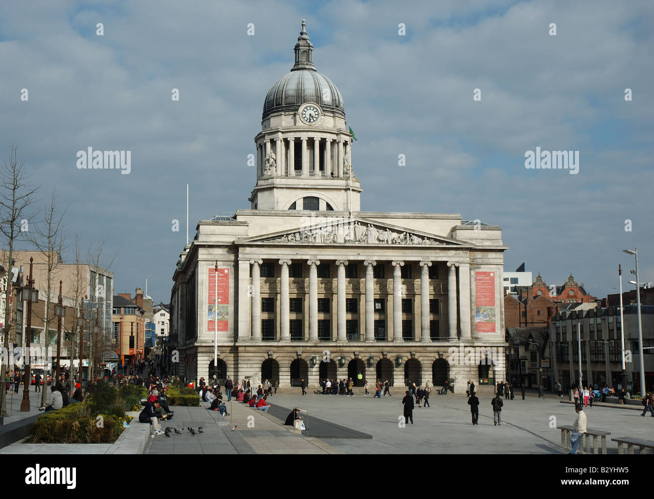 Le Conseil House et Old Market Square, Nottingham, England, UK Banque D'Images