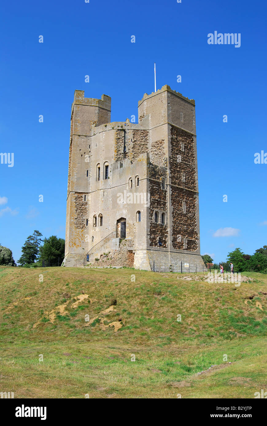 Le donjon du château d'Orford, Orford, Suffolk, Angleterre, Royaume-Uni Banque D'Images