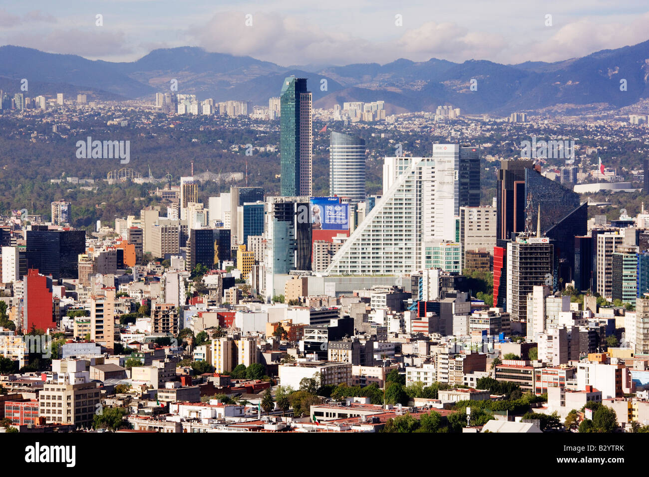Aperçu de la ville de Mexico, Mexique Banque D'Images