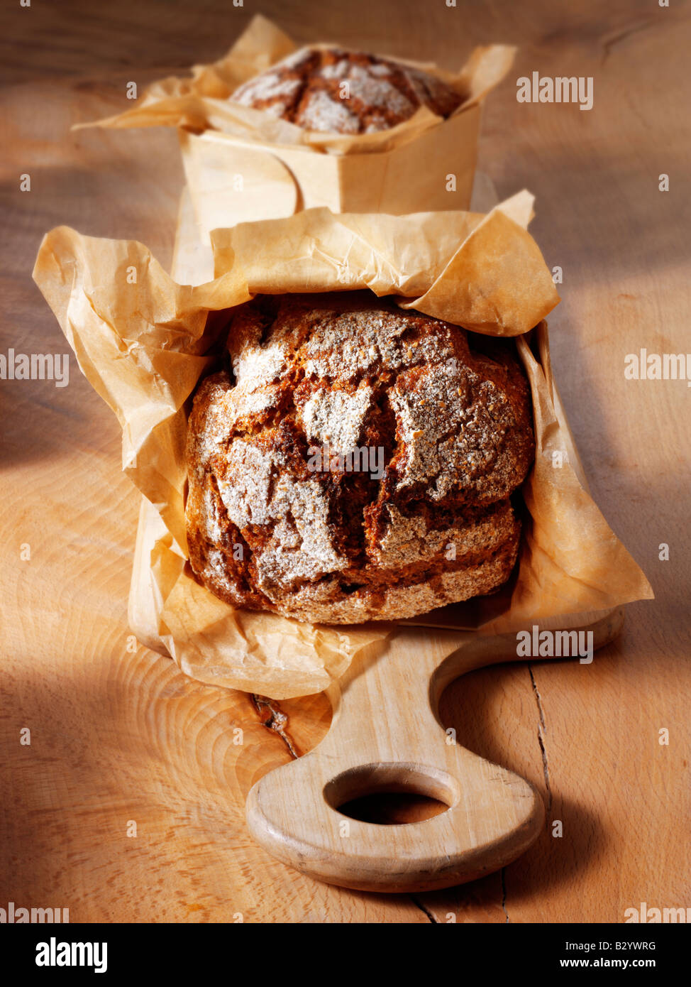 Miches de pain de seigle charcuteries artisanales Banque D'Images