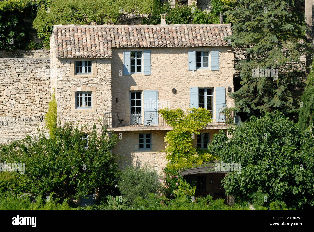 Maison rurale à Gordes, dans le sud de la France Banque D'Images