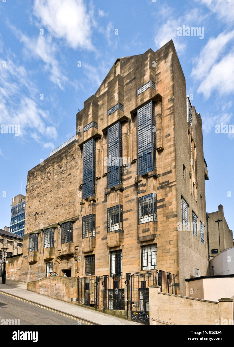 Charles Rennie Mackintosh conçu Glasgow School of Art à Renfrew Street Glasgow Ecosse vu de la rue Scott Banque D'Images