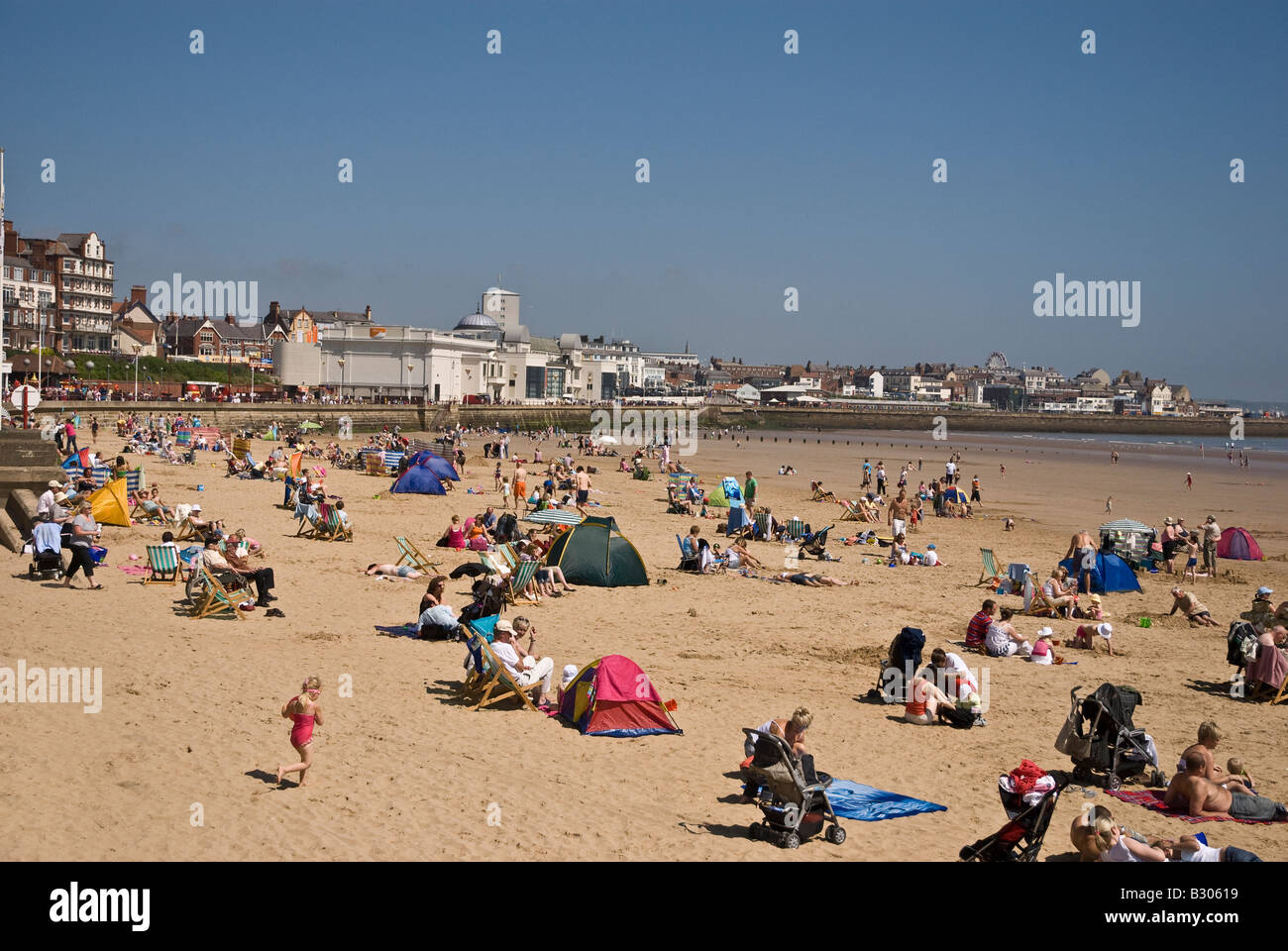 L'exploitation des sables bitumineux et d'un Spa Bridlington Yorkshire UK Banque D'Images