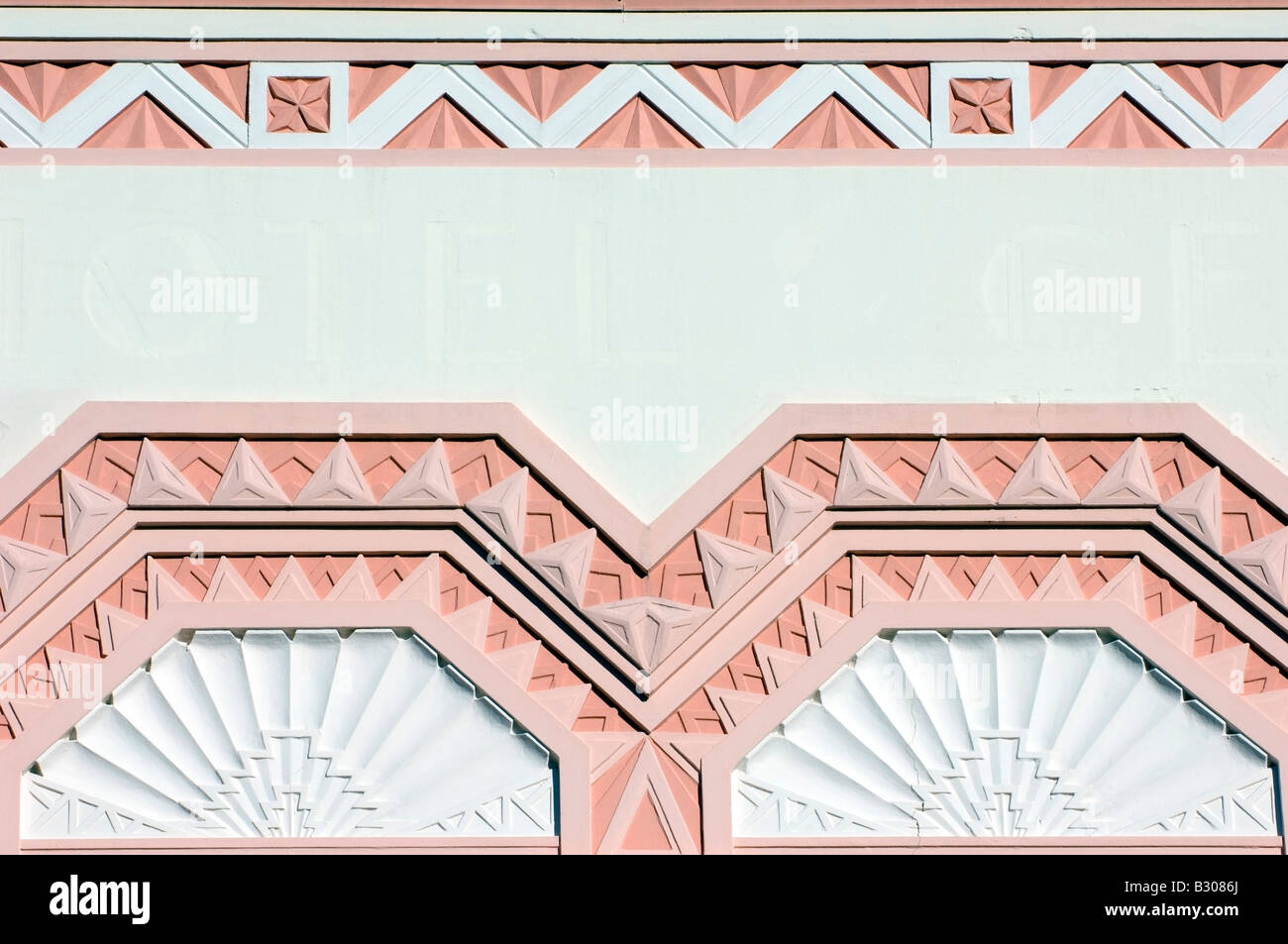 'Attrayantes' Art déco décoration, Napier, Nouvelle-Zélande Banque D'Images