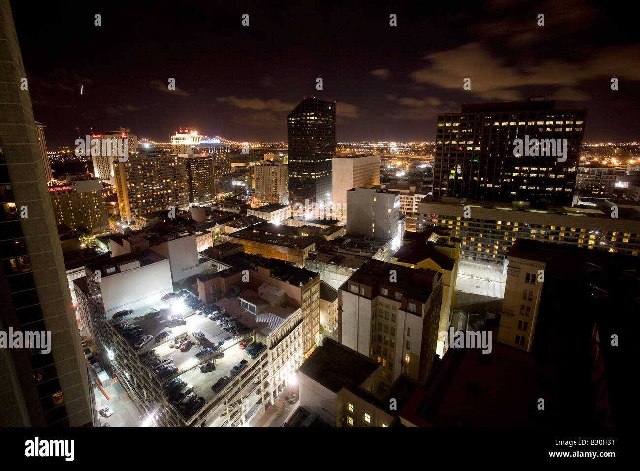 Centre-ville de La Nouvelle-Orléans, plusieurs années après l'ouragan Katrina Banque D'Images