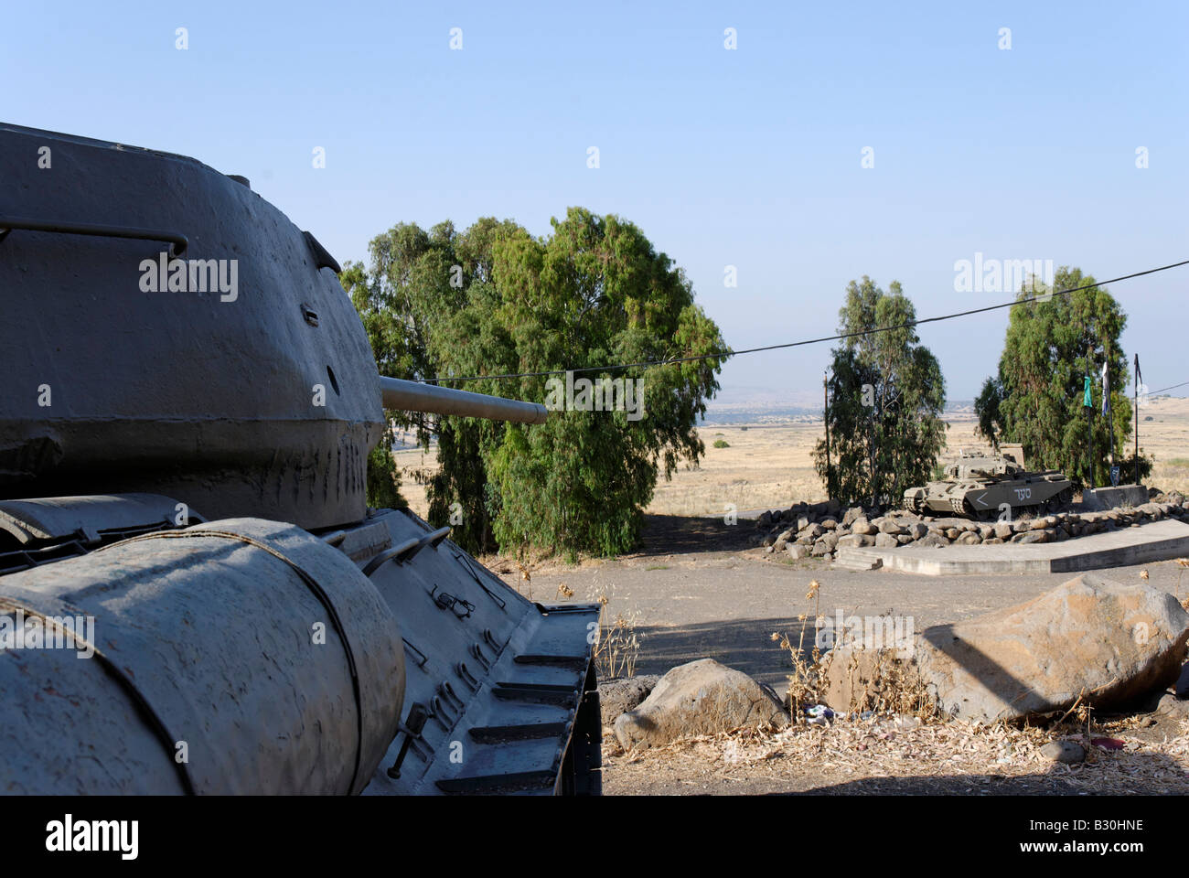 Israël Golan La 7e Brigade blindée au lieu commémoratif Banque D'Images