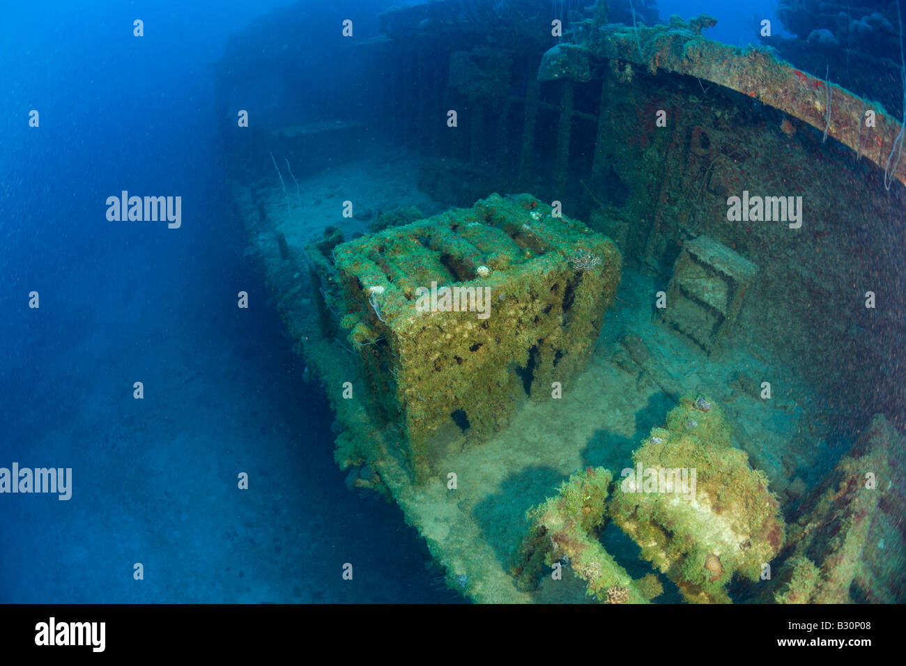 Depth Charge Piste à destroyer USS Lamson atoll de Bikini des Îles Marshall Micronésie Océan Pacifique Banque D'Images