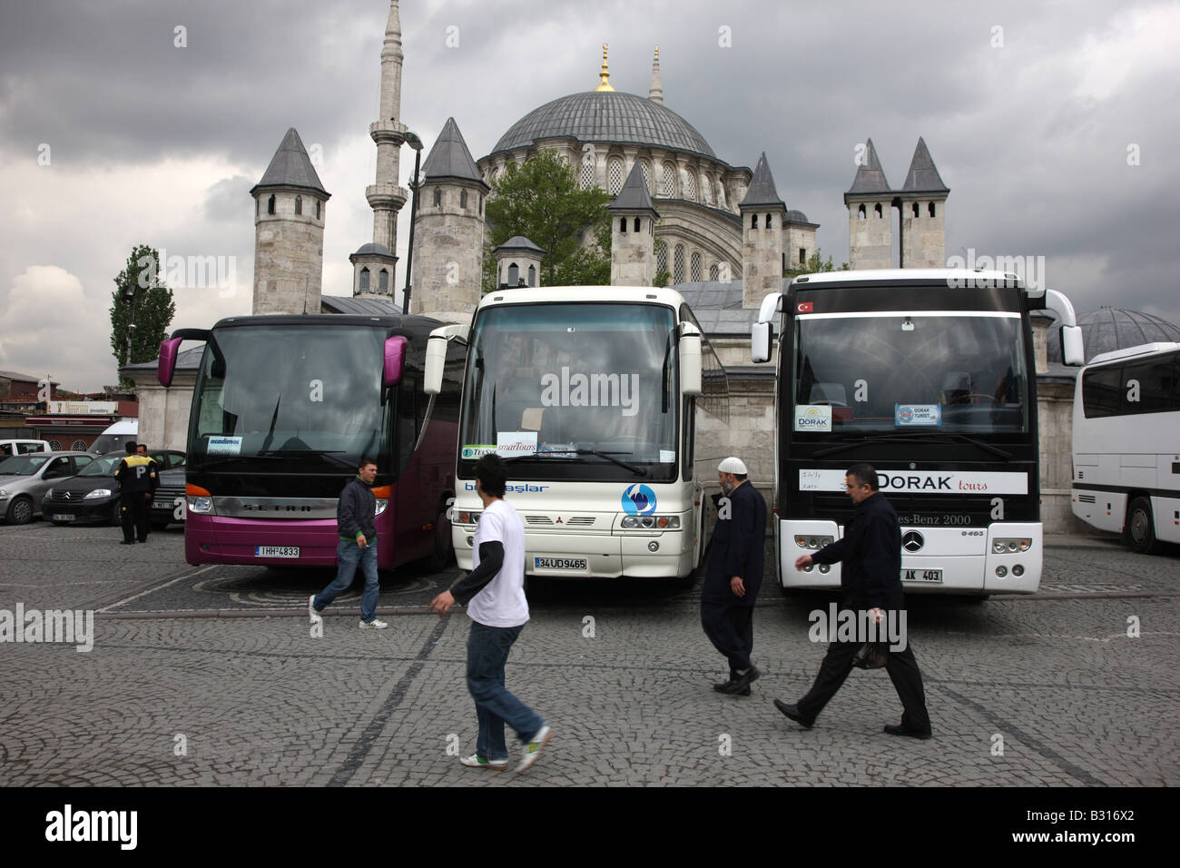 TUR Turquie Istanbul : bus touristique, Grand Bazar Banque D'Images