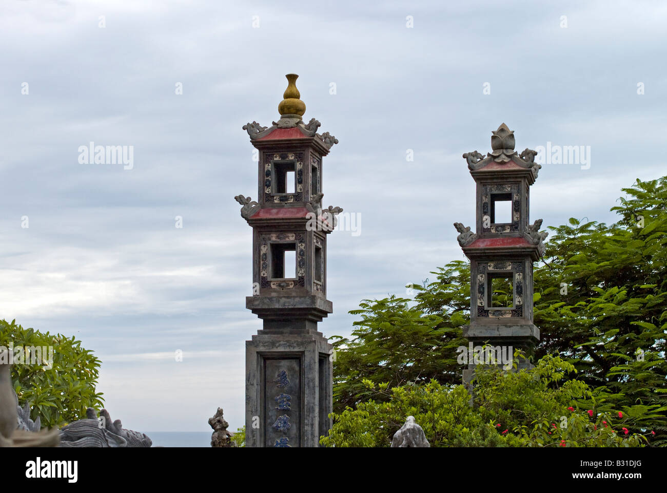 En Asie Vietnam Danang raccourcissement du temple sur la montagne de marbre Banque D'Images