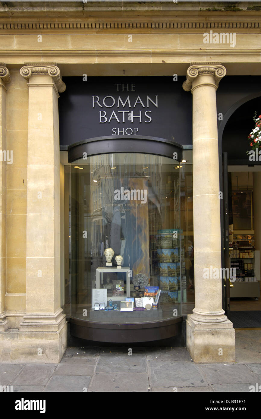 Les Thermes de Bath Shop Roamn Banque D'Images
