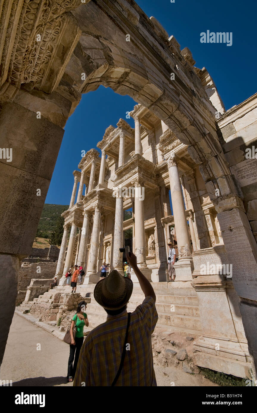 Bibliothèque de Celsus à Ephèse Izmir ,,Turquie Banque D'Images