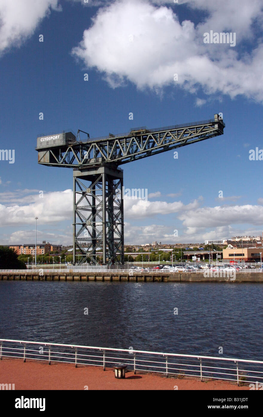 L'Finnieston Crane par la rivière Clyde à Glasgow Banque D'Images
