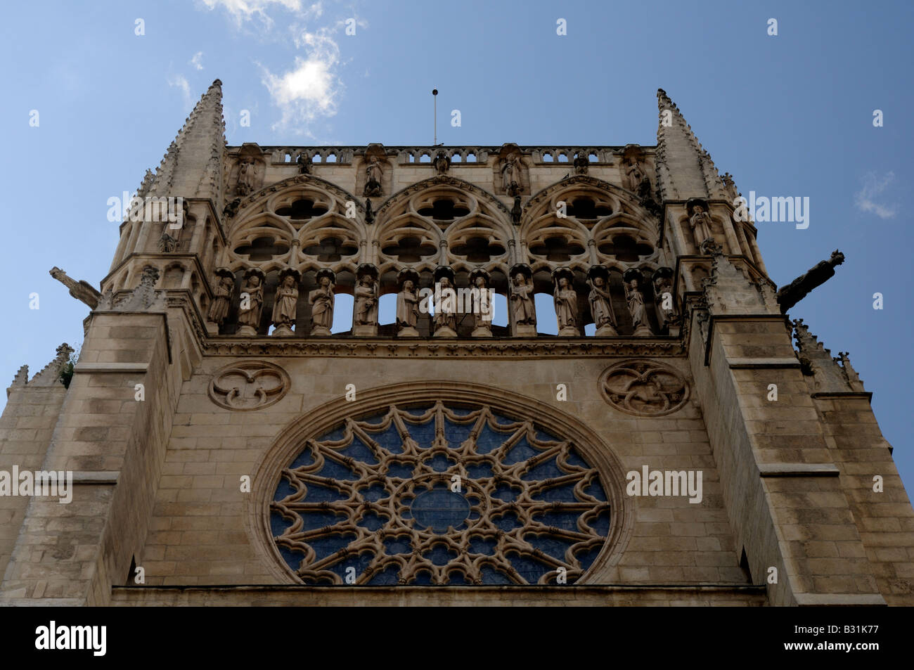 Puerta del Sarmental (13e siècle), la cathédrale de Burgos, Burgos, Castille et León, Espagne Banque D'Images