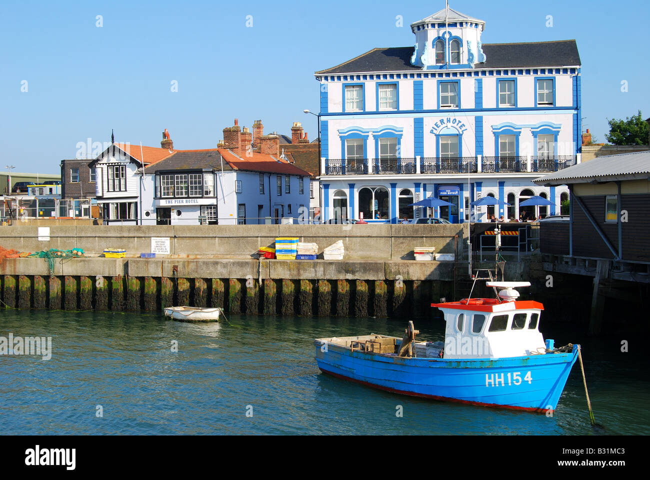 Pier Hotel, The Quay, Harwich, Tendring District, Essex, Angleterre, Royaume-Uni Banque D'Images