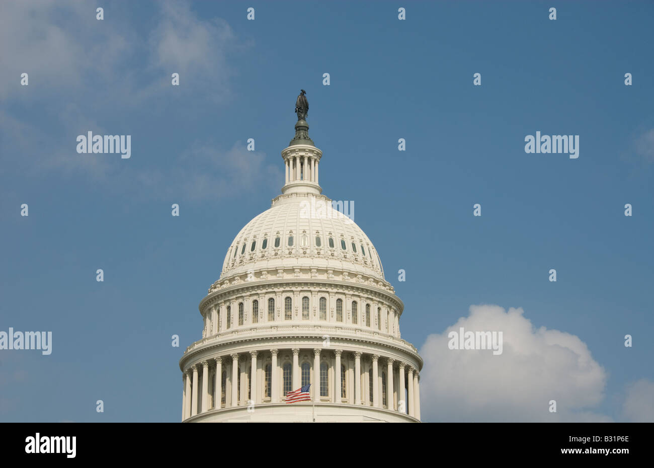 Le dôme du Capitole, Bâtiment branche législative du gouvernement des États-Unis, à Washington, DC. Banque D'Images
