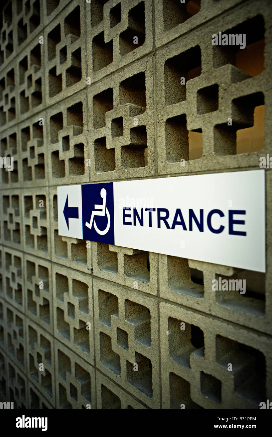 Accès handicapés paysage urbain Palmerston North Nouvelle Zélande Banque D'Images