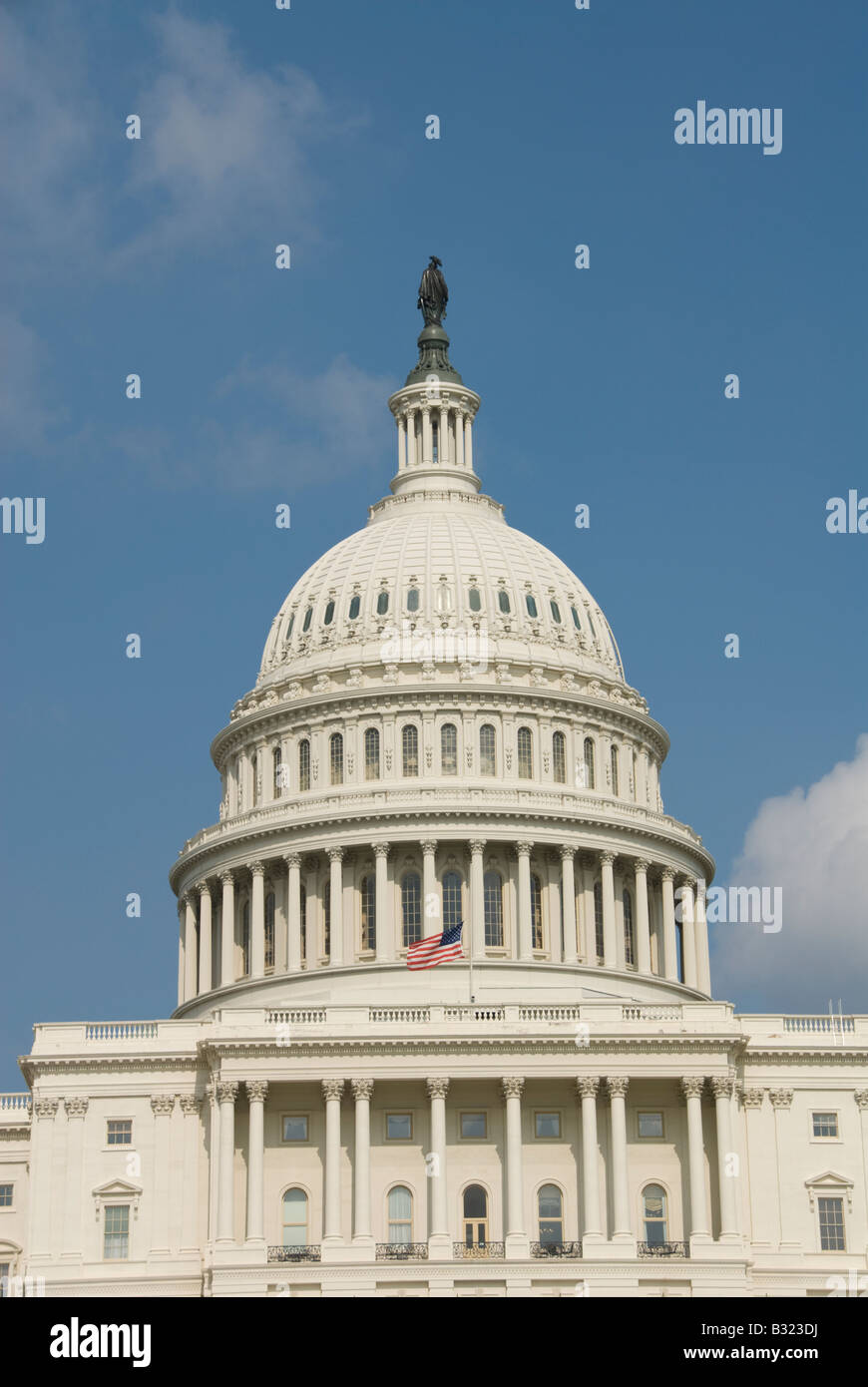 Le dôme du Capitole, Bâtiment branche législative du gouvernement des États-Unis, à Washington, DC. Banque D'Images