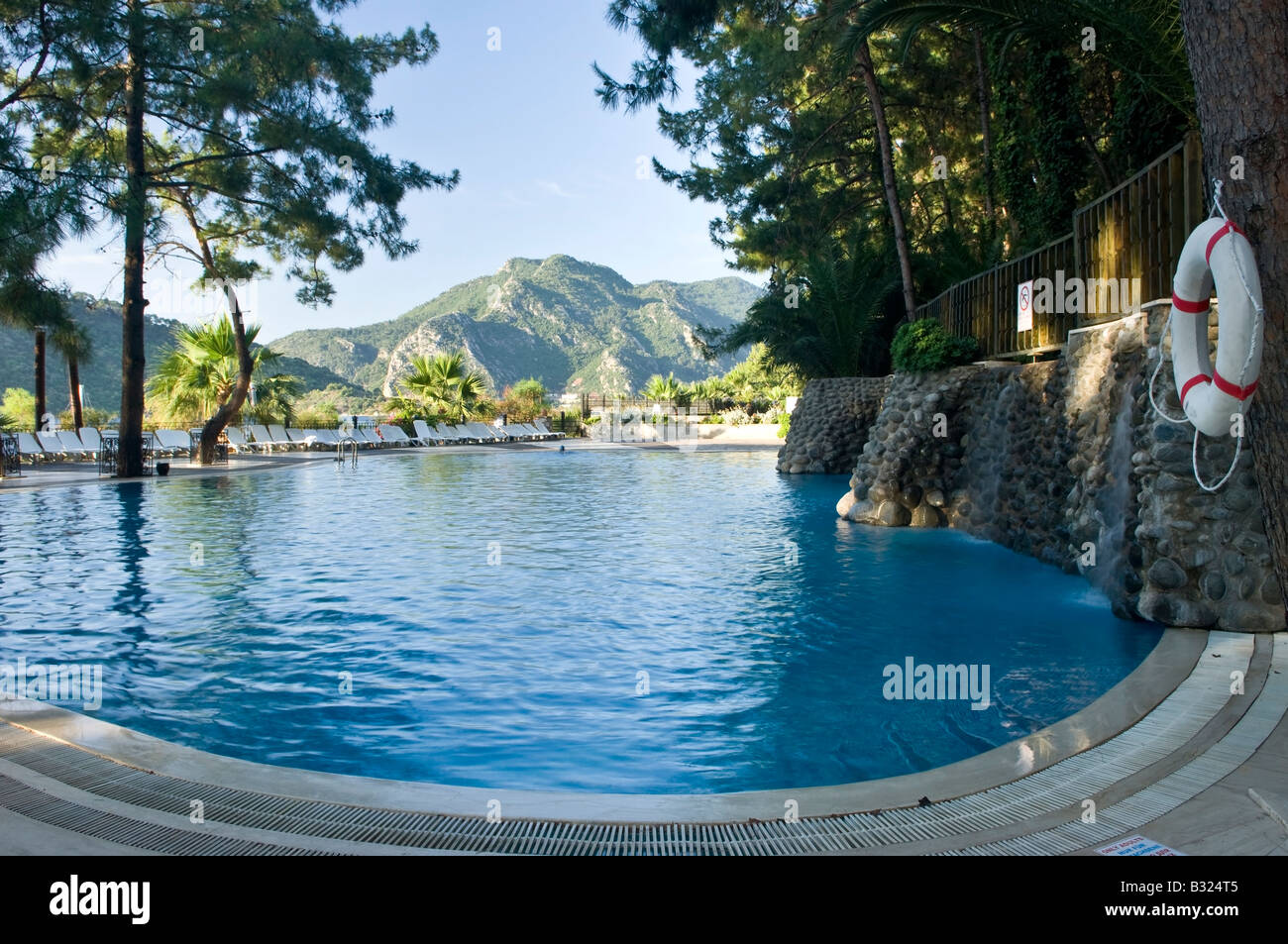 Piscine à Marmaris Palace Hotel Marmaris Mugla Turquie Banque D'Images