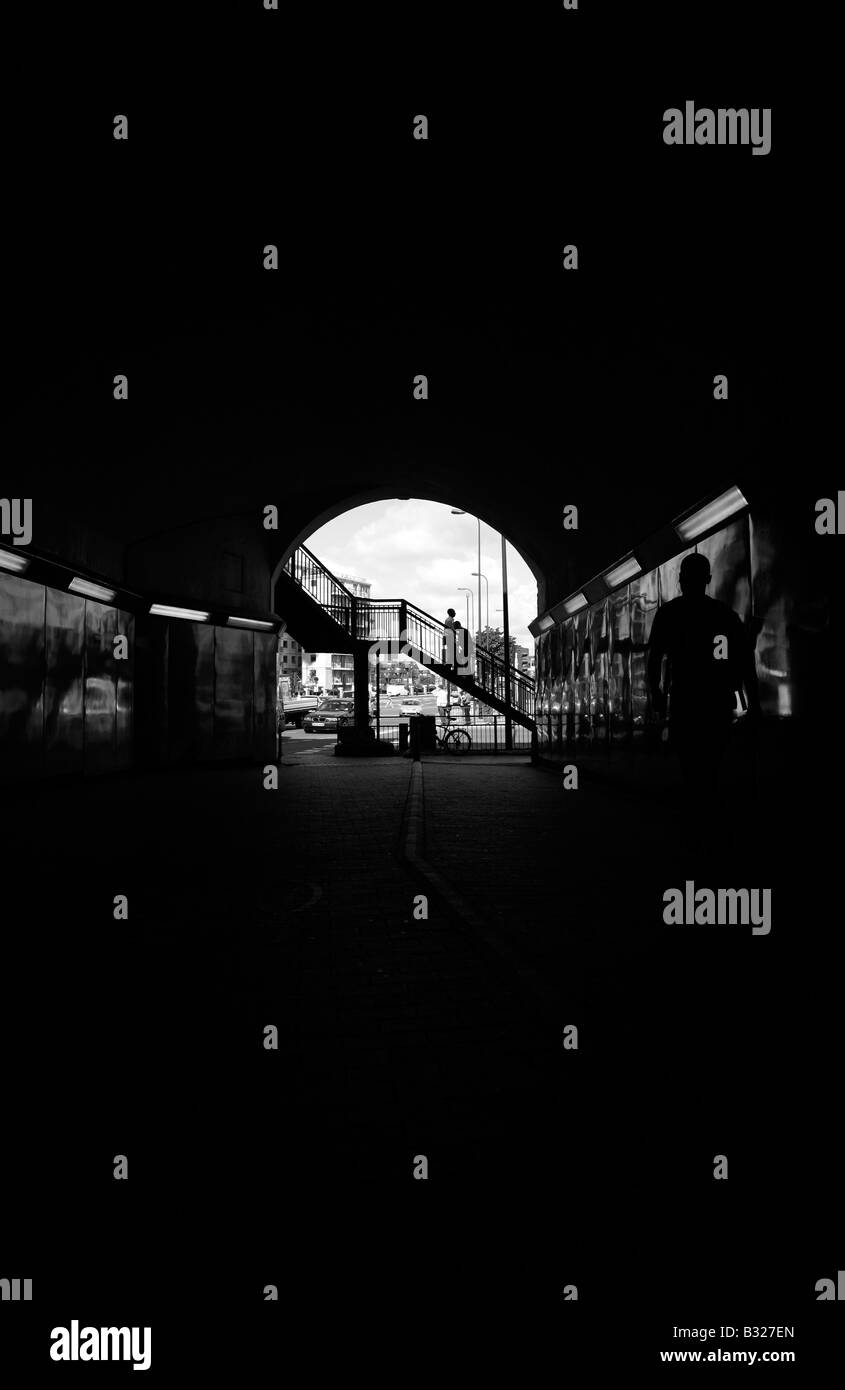 Passage souterrain sous la gare de Vauxhall, Vauxhall, Londres Banque D'Images