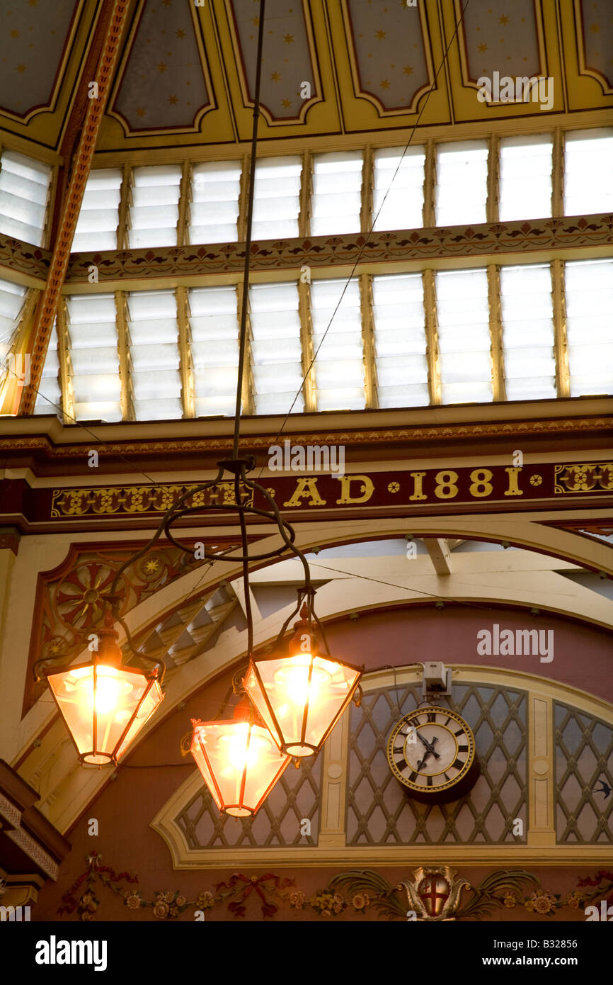 Détail de la toiture de Leadenhall Market, City of London Banque D'Images