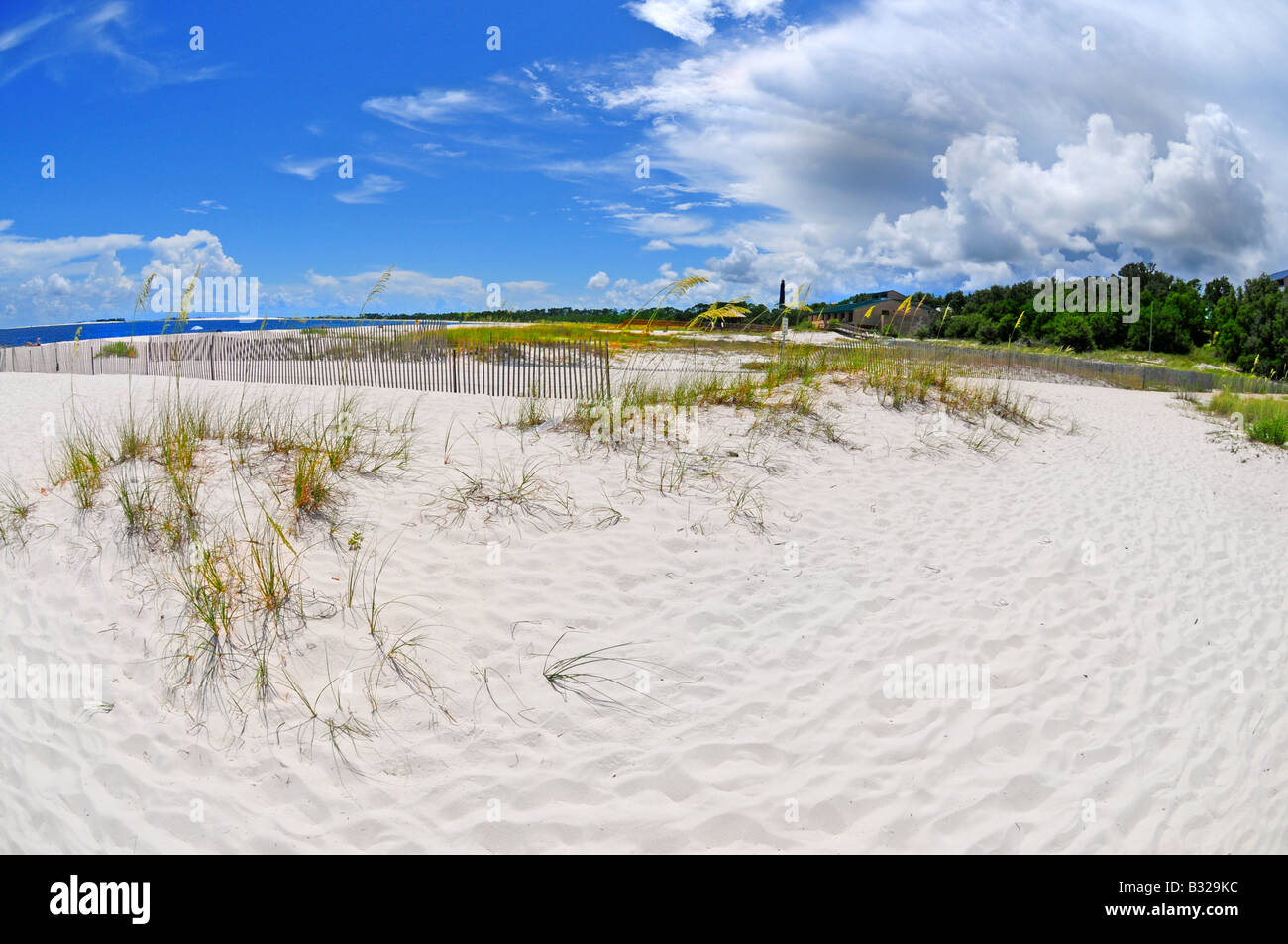 L'approche d'orages sur les plages de Floride Banque D'Images