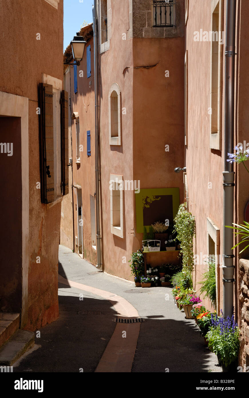 Street dans le Roussillon, Provence France Banque D'Images