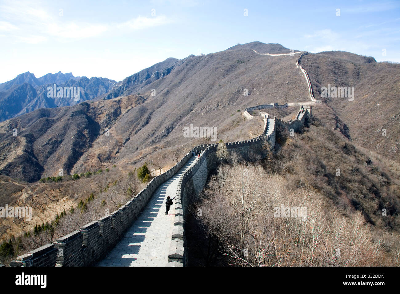 Grande Muraille de Chine à Mutianyu, Chine Banque D'Images