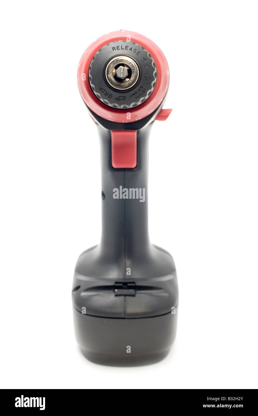 Sur l'outil objet blanc tournevis Banque D'Images