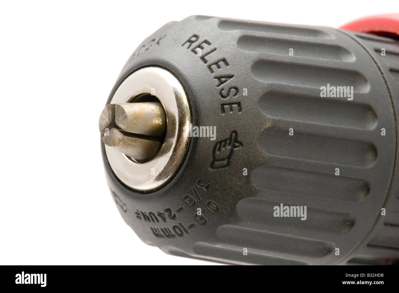 Sur l'outil objet blanc tournevis Banque D'Images