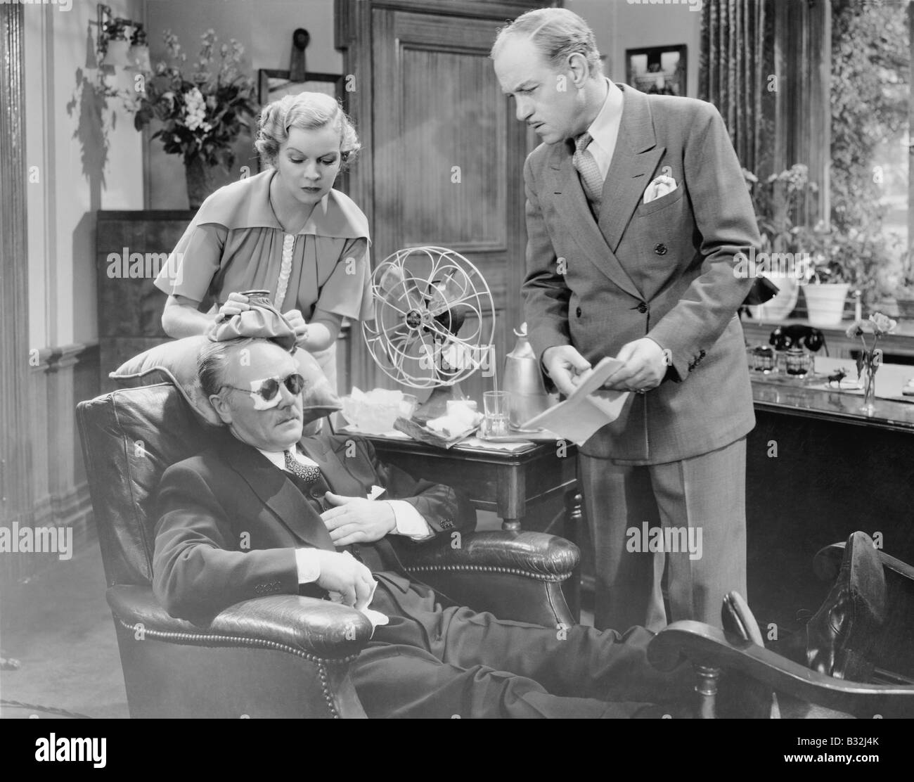 A TRAVAILLÉ À LA MORT Banque D'Images