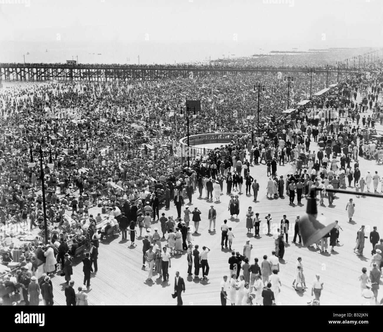 Coney Island, NY, le 4 juillet 1936 Banque D'Images