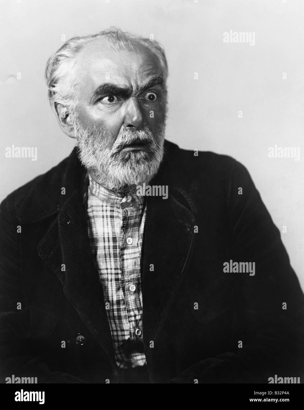 Portrait d'homme choqué Banque D'Images