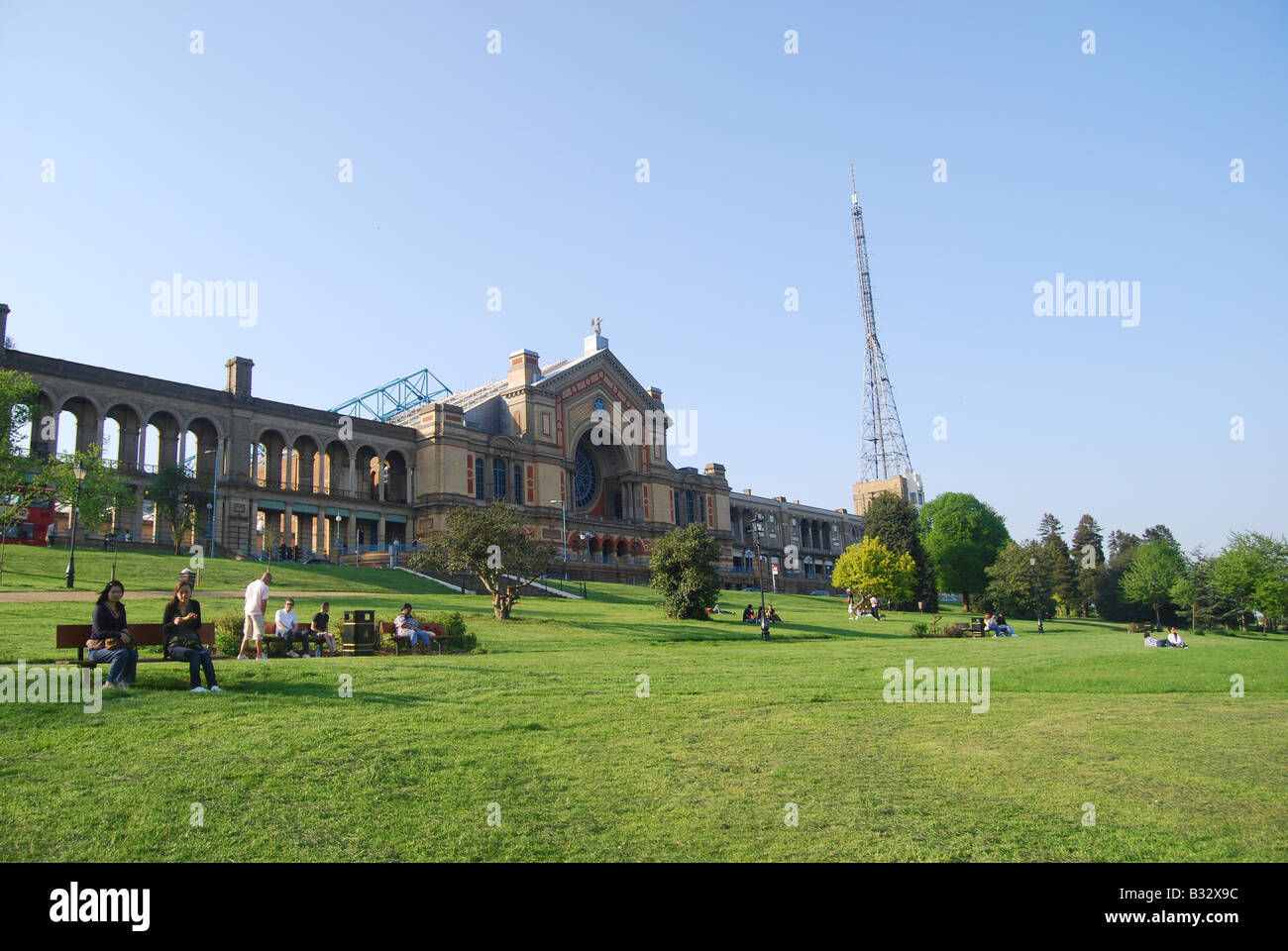 Alexandra Palace londres mât de télévision station park "Ally Pally' PLAT Marconi John Logie Baird Banque D'Images