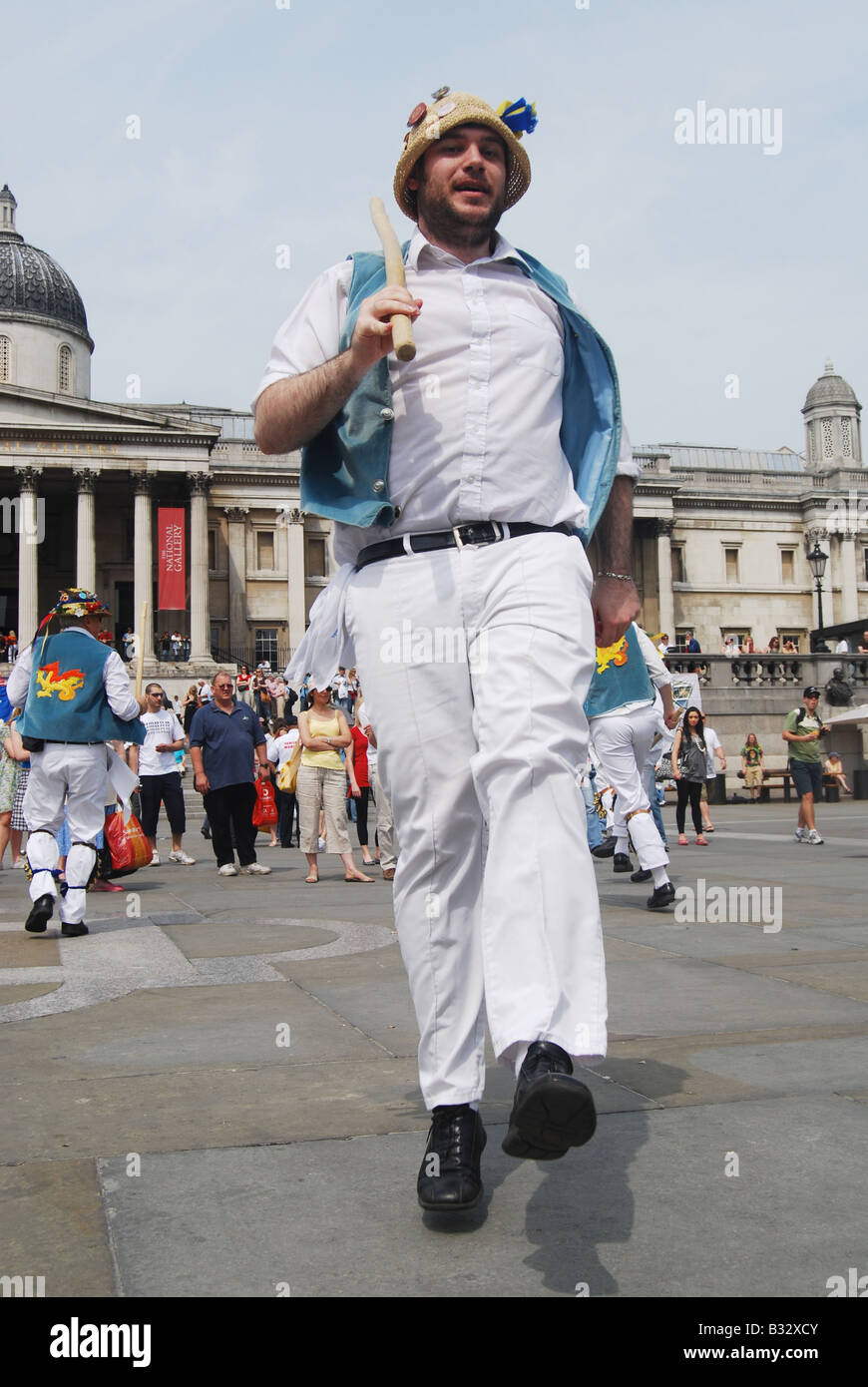 Morris dancer London Angleterre 2008 Banque D'Images