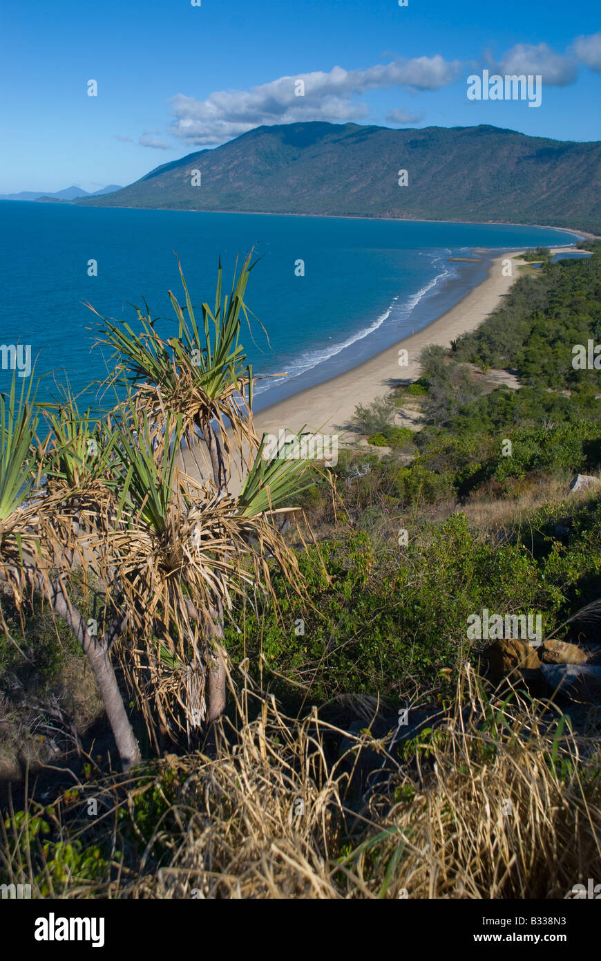 Vue panoramique sur la côte et la plage de Port Douglas dans le Queensland, Australie Banque D'Images